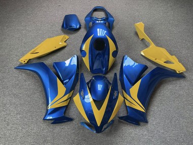 Bleu Brillant & Jaune 2012-2016 Honda CBR1000RR Carénage Moto