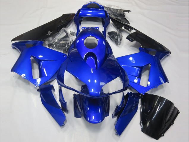 Bleu Brillant & Noir 2003-2004 Honda CBR600RR Carénage Moto Bleu Brillant & Noir 2003-2004 Honda CBR600RR Carénage Moto