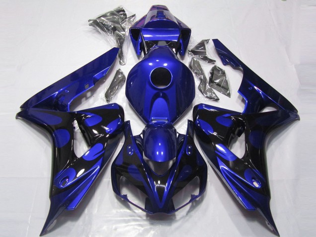 Bleu Brillant & Noir 2006-2007 Honda CBR1000RR Carénage Moto Bleu Brillant & Noir 2006-2007 Honda CBR1000RR Carénage Moto