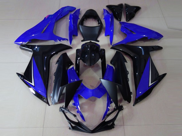 Bleu Brillant & Noir 2011-2024 Suzuki GSXR 600-750 Carénage Moto Bleu Brillant & Noir 2011-2024 Suzuki GSXR 600-750 Carénage Moto