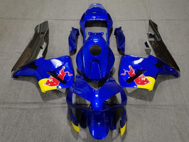 Bleu Brillant Rouge Taureau 2003-2004 Honda CBR600RR Carénage Moto Bleu Brillant Rouge Taureau 2003-2004 Honda CBR600RR Carénage Moto