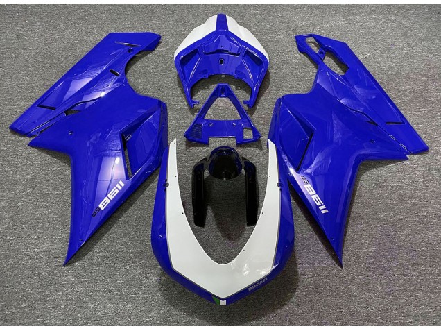 Bleu Brillant Sp 2007-2014 Ducati 848 1098 1198 Carénage Moto Bleu Brillant Sp 2007-2014 Ducati 848 1098 1198 Carénage Moto