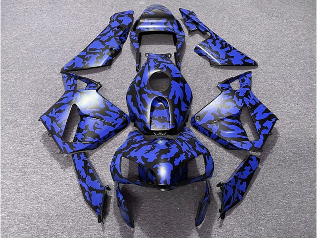 Bleu Camouflage 2003-2004 Honda CBR600RR Carénage Moto Bleu Camouflage 2003-2004 Honda CBR600RR Carénage Moto