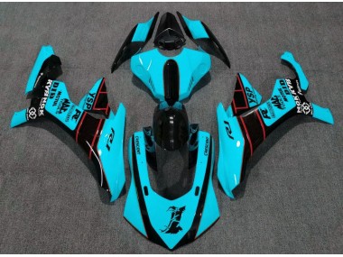 Bleu Clair 2015-2019 Yamaha R1 Carénage Moto