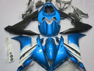 Bleu Clair & Blanc 2004-2006 Yamaha R1 Carénage Moto