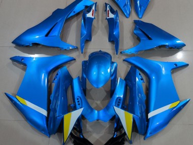 Bleu Clair Brillant 2011-2024 Suzuki GSXR 600-750 Carénage Moto