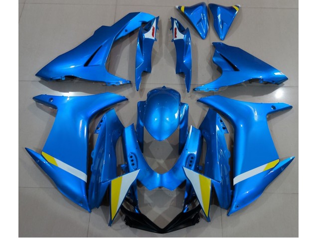 Bleu Clair Brillant 2011-2024 Suzuki GSXR 600-750 Carénage Moto Bleu Clair Brillant 2011-2024 Suzuki GSXR 600-750 Carénage Moto