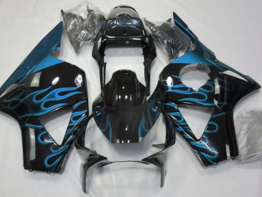 Bleu Clair Flamme 2002-2003 Honda CBR954RR Carénage Moto
