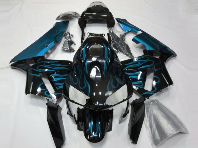 Bleu Clair Flamme 2003-2004 Honda CBR600RR Carénage Moto Bleu Clair Flamme 2003-2004 Honda CBR600RR Carénage Moto
