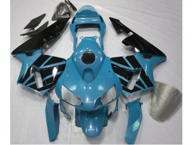 Bleu Clair & Noir Brillant 2003-2004 Honda CBR600RR Carénage Moto