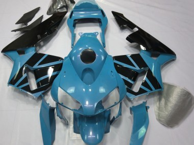 Bleu Clair & Noir Brillant 2003-2004 Honda CBR600RR Carénage Moto