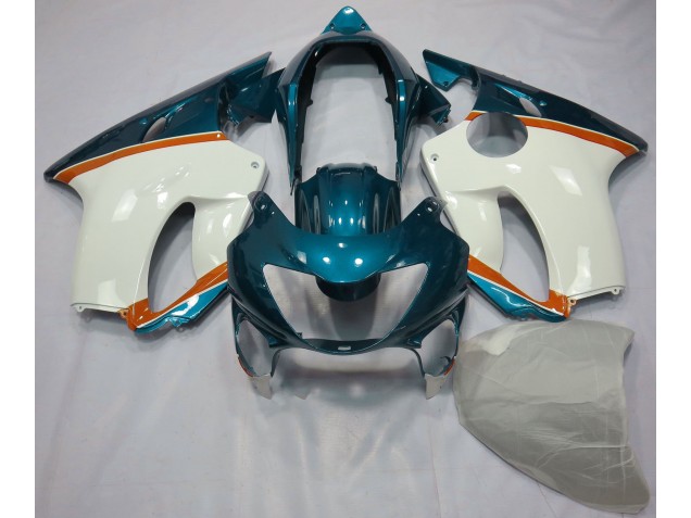 Bleu Clair & Orange 1999-2000 Honda CBR600 F4 Carénage Moto Bleu Clair & Orange 1999-2000 Honda CBR600 F4 Carénage Moto