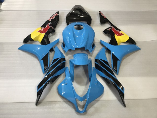 Bleu Clair Rouge Taureau 2007-2008 Honda CBR600RR Carénage Moto Bleu Clair Rouge Taureau 2007-2008 Honda CBR600RR Carénage Moto