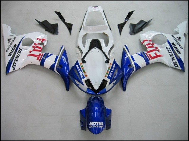 Bleu Fiat 2005 Yamaha R6 Carénage Moto Bleu Fiat 2005 Yamaha R6 Carénage Moto