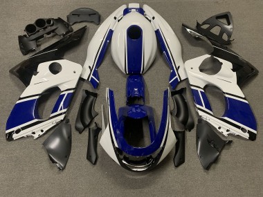 Bleu Foncé & Blanc 1998-2007 Yamaha YZF600 Carénage Moto