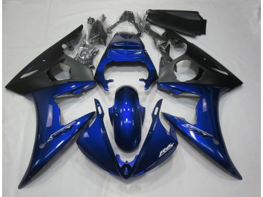 Bleu Foncé Brillant 2005 Yamaha R6 Carénage Moto