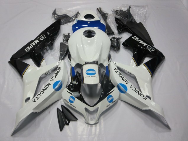 Bleu Konica Minolta & Noir 2007-2008 Honda CBR600RR Carénage Moto Bleu Konica Minolta & Noir 2007-2008 Honda CBR600RR Carénage Moto