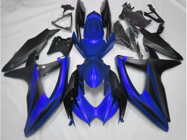 Bleu Mat Sans R 2008-2010 Suzuki GSXR 600-750 Carénage Moto Bleu Mat Sans R 2008-2010 Suzuki GSXR 600-750 Carénage Moto