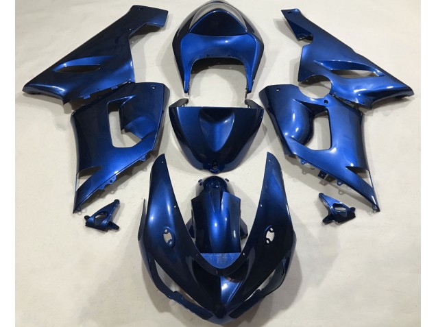 Bleu Métallisé 2005-2006 Kawasaki ZX6R Carénage Moto Bleu Métallisé 2005-2006 Kawasaki ZX6R Carénage Moto