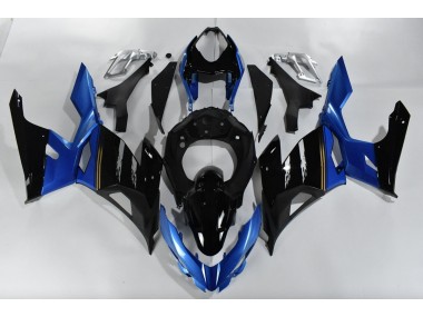 Bleu & Noir 2018-2023 Kawasaki Ninja 400 Carénage Moto
