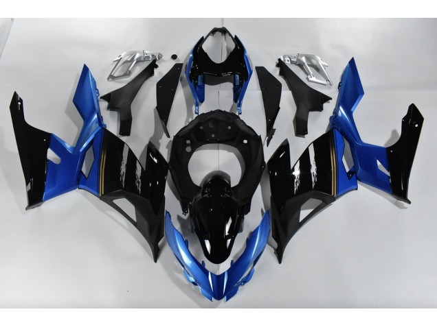 Bleu & Noir 2018-2023 Kawasaki Ninja 400 Carénage Moto Bleu & Noir 2018-2023 Kawasaki Ninja 400 Carénage Moto