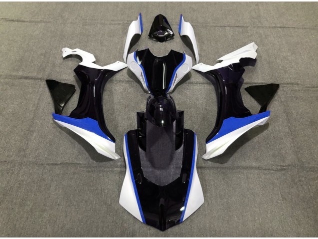 Bleu Noir & Blanc 2015-2019 Yamaha R1 Carénage Moto Bleu Noir & Blanc 2015-2019 Yamaha R1 Carénage Moto