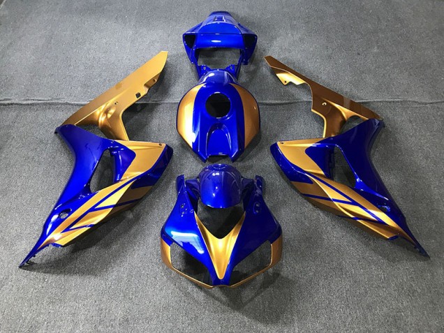 Bleu & Or 2006-2007 Honda CBR1000RR Carénage Moto Bleu & Or 2006-2007 Honda CBR1000RR Carénage Moto