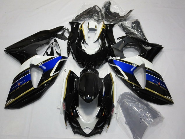Bleu & Or 2009-2016 Suzuki GSXR 1000 Carénage Moto Bleu & Or 2009-2016 Suzuki GSXR 1000 Carénage Moto