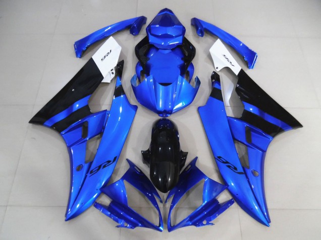 Bleu Personnalisé 2006-2007 Yamaha R6 Carénage Moto Bleu Personnalisé 2006-2007 Yamaha R6 Carénage Moto