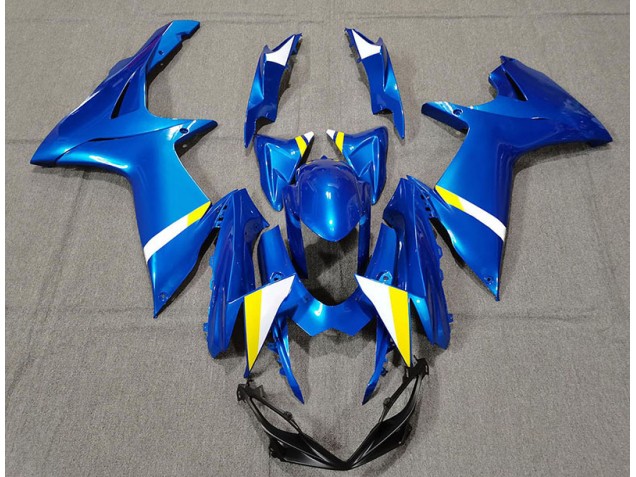 Bleu Personnalisé 2011-2024 Suzuki GSXR 600-750 Carénage Moto Bleu Personnalisé 2011-2024 Suzuki GSXR 600-750 Carénage Moto