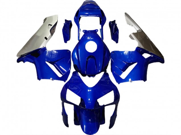 Bleu Profond & Argent 2003-2004 Honda CBR600RR Carénage Moto Bleu Profond & Argent 2003-2004 Honda CBR600RR Carénage Moto