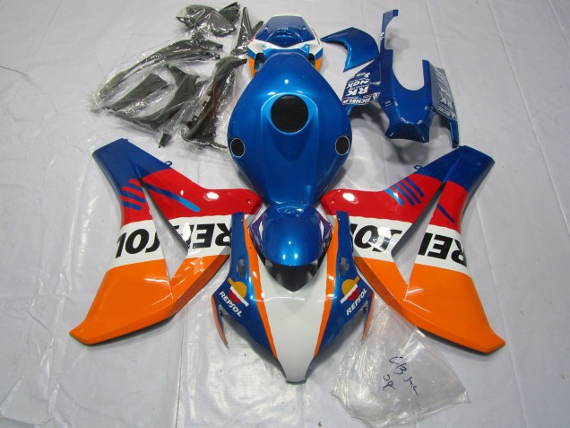 Bleu Repsol & Rouge 2008-2011 Honda CBR1000RR Carénage Moto Bleu Repsol & Rouge 2008-2011 Honda CBR1000RR Carénage Moto