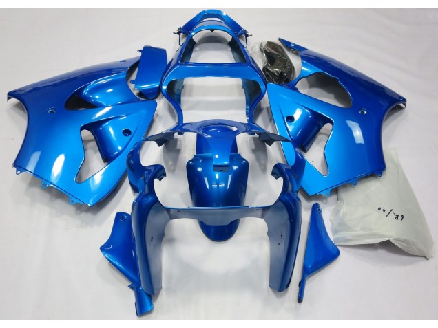 Bleu Vif 2000-2002 Kawasaki ZX6R Carénage Moto Bleu Vif 2000-2002 Kawasaki ZX6R Carénage Moto