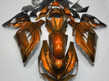 Brillant Orange Brûlé 2012-2021 Kawasaki ZX14R Carénage Moto