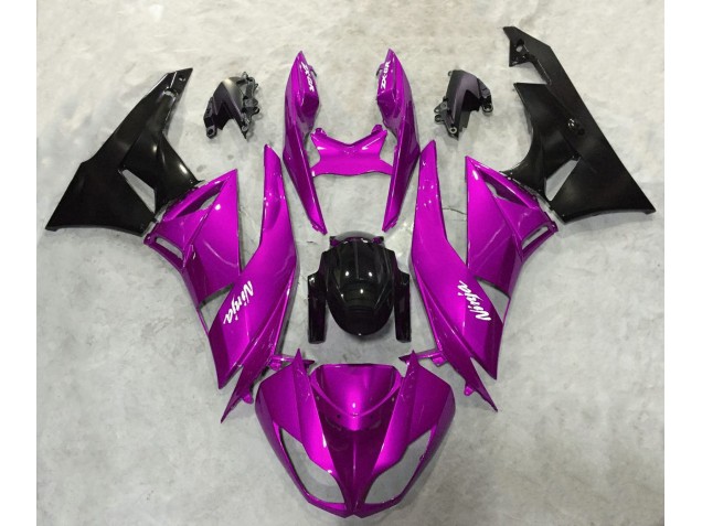 Brillant Rose Vif 2009-2012 Kawasaki ZX6R Carénage Moto Brillant Rose Vif 2009-2012 Kawasaki ZX6R Carénage Moto