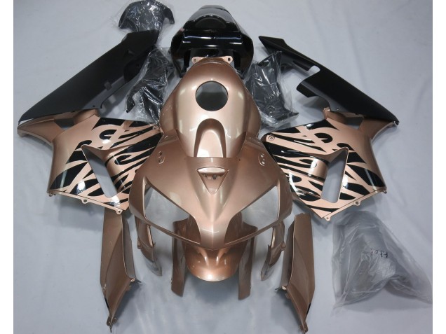 Bronze Flamme 2005-2006 Honda CBR600RR Carénage Moto Bronze Flamme 2005-2006 Honda CBR600RR Carénage Moto