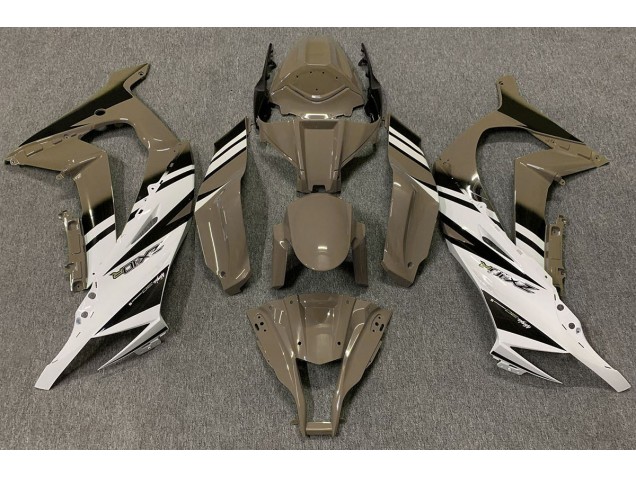 Brun Brillant & Blanc 2011-2015 Kawasaki ZX10R Carénage Moto Brun Brillant & Blanc 2011-2015 Kawasaki ZX10R Carénage Moto