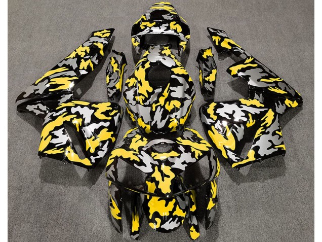 Camouflage & Jaune 2005-2006 Honda CBR600RR Carénage Moto Camouflage & Jaune 2005-2006 Honda CBR600RR Carénage Moto