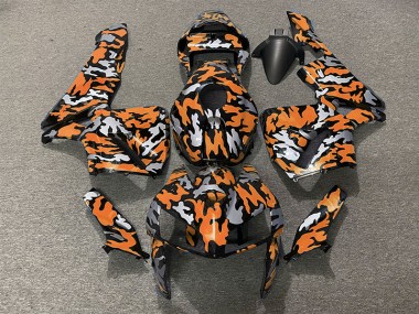 Camouflage & Orange 2005-2006 Honda CBR600RR Carénage Moto
