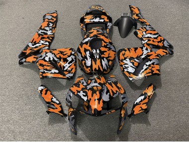 Camouflage & Orange 2005-2006 Honda CBR600RR Carénage Moto