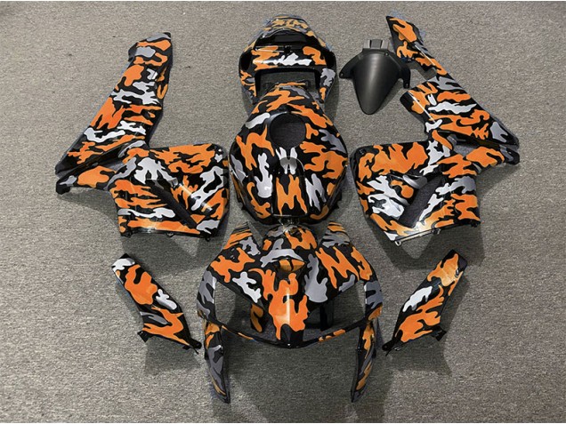 Camouflage & Orange 2005-2006 Honda CBR600RR Carénage Moto Camouflage & Orange 2005-2006 Honda CBR600RR Carénage Moto