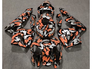 Camouflage & Orange Clair 2005-2006 Honda CBR600RR Carénage Moto