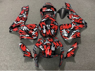 Camouflage & Rouge 2005-2006 Honda CBR600RR Carénage Moto