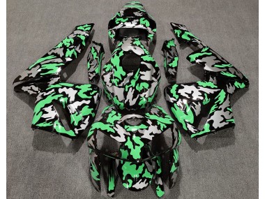 Camouflage & Vert Clair 2005-2006 Honda CBR600RR Carénage Moto