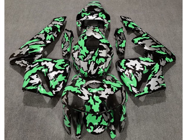 Camouflage & Vert Clair 2005-2006 Honda CBR600RR Carénage Moto