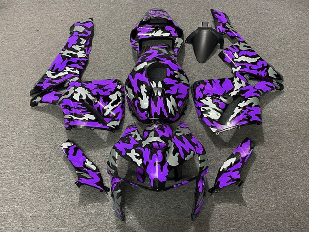 Camouflage & Violet 2005-2006 Honda CBR600RR Carénage Moto Camouflage & Violet 2005-2006 Honda CBR600RR Carénage Moto