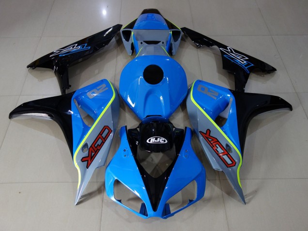 Cbr Personnalisé Bleu & Noir 2006-2007 Honda CBR1000RR Carénage Moto Cbr Personnalisé Bleu & Noir 2006-2007 Honda CBR1000RR Carénage Moto