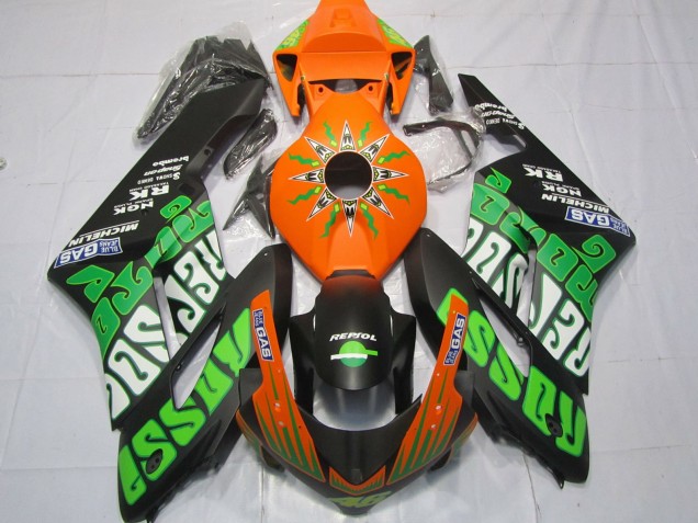Citron Vert Rossi Mat 2004-2005 Honda CBR1000RR Carénage Moto Citron Vert Rossi Mat 2004-2005 Honda CBR1000RR Carénage Moto