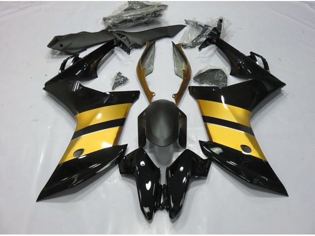 Conception Cbr Noir Or 2011-2012 Honda CBR600F Carénage Moto Conception Cbr Noir Or 2011-2012 Honda CBR600F Carénage Moto