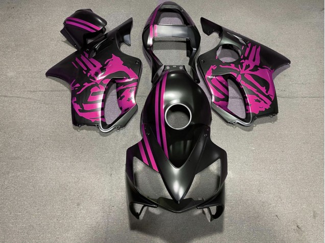 Crane Noir Mat & Rose 2001-2003 Honda CBR600 F4i Carénage Moto Crane Noir Mat & Rose 2001-2003 Honda CBR600 F4i Carénage Moto